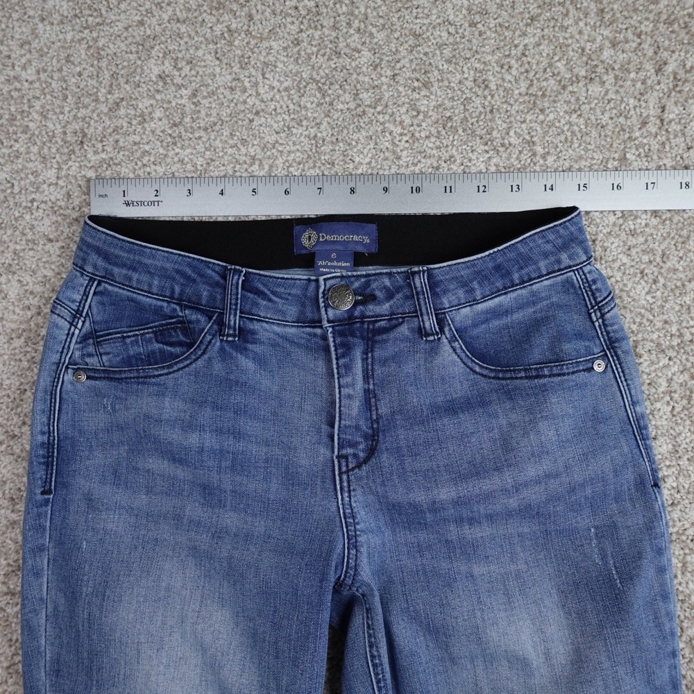 Democracy Absolution Girlfriend Jeans Blue Medium Wash Womens 6 B1848POK - Picture 6 of 9
